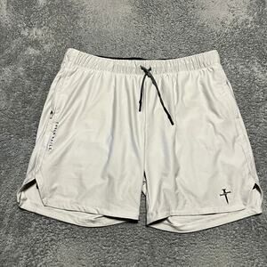 Three Nails Shorts Mens XL ? Lined Athletic Gym Running Shorts Gray